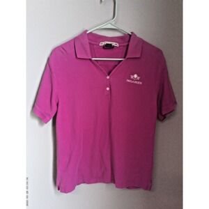 WOMENS THE PAULA DEEN STORE SIZE LARGE PURPLE POLO SHIRT